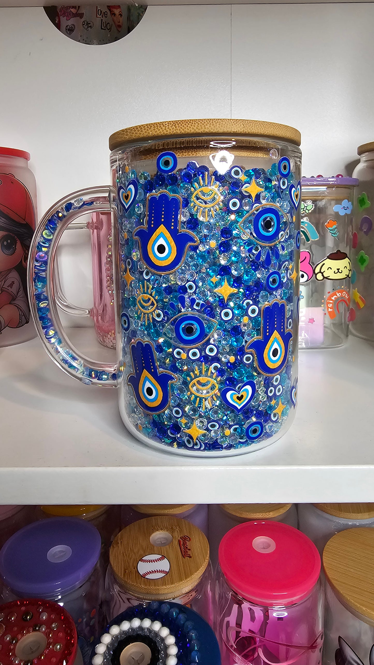 15oz Snowglobe Rhinestones