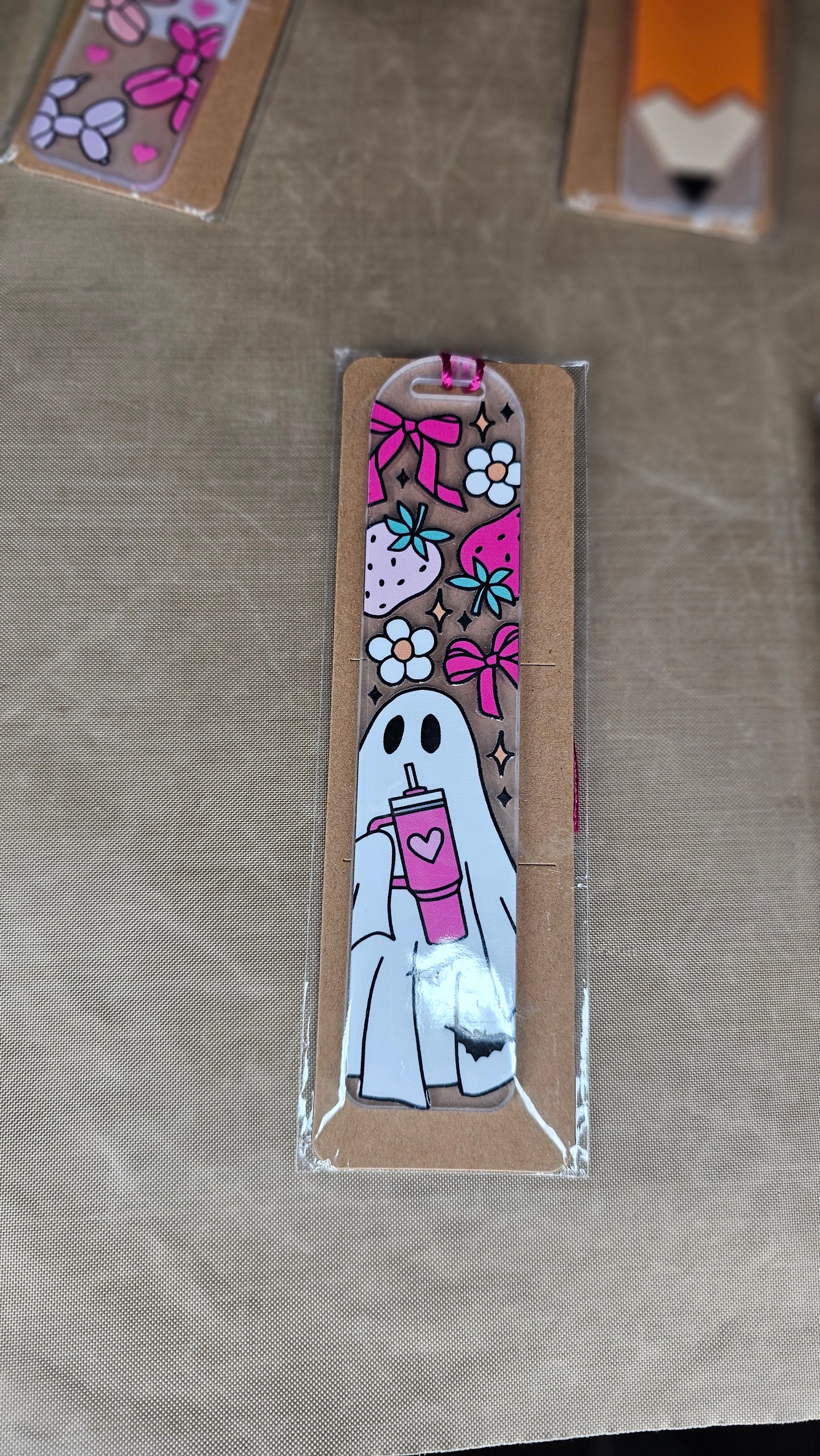 Cute ghost bookmark